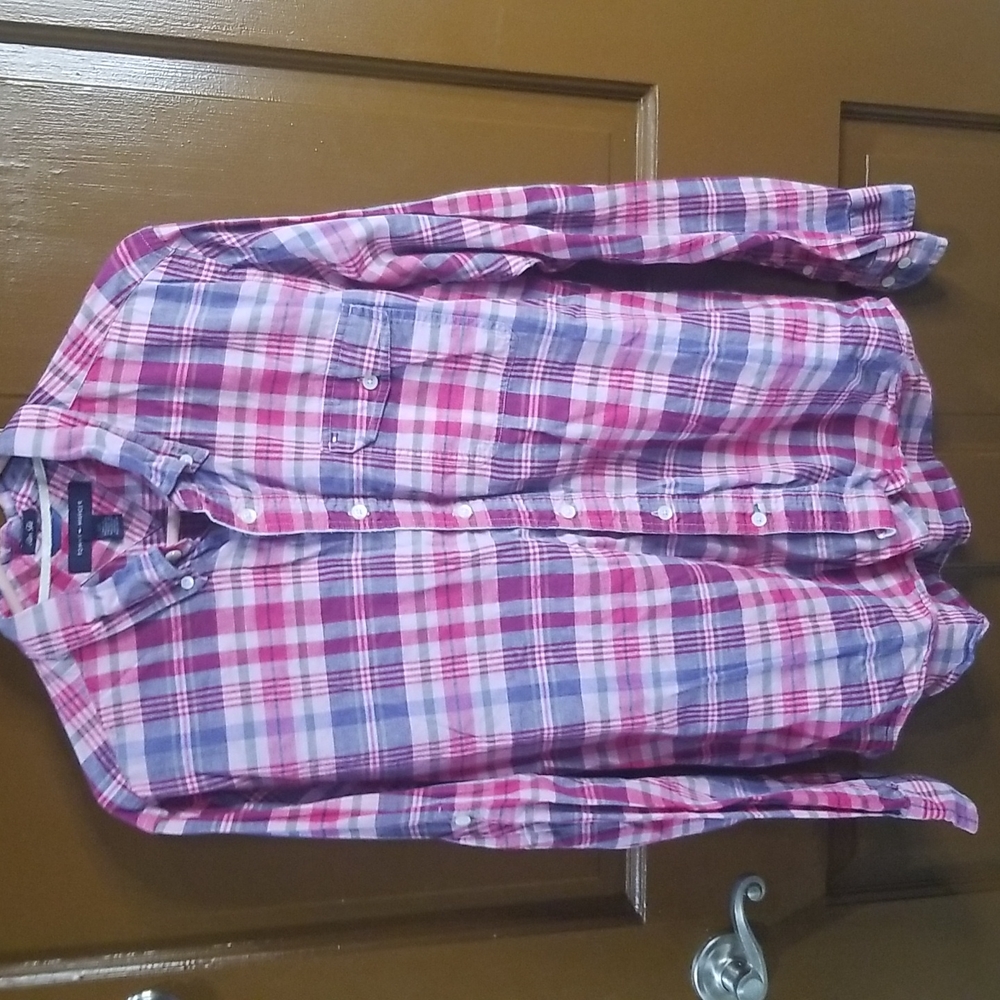 Tommy Hilfiger Slim Fit Long-sleeve Casual Shirt 100% cotton